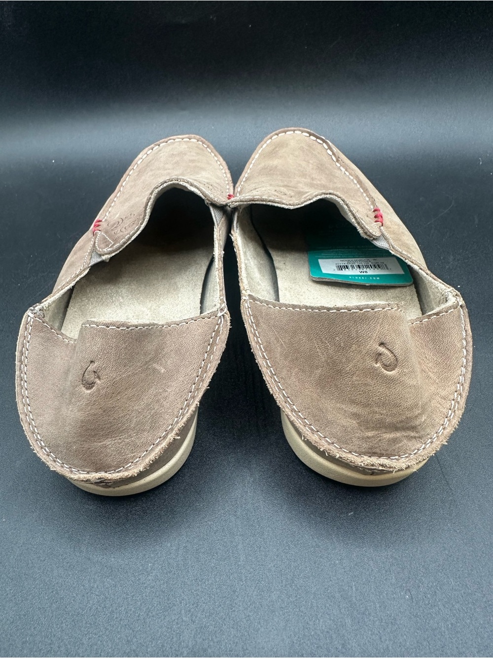 NWT Olukai NOHEA NUBUCK Women's Casual Slip On Basalt/Tapa Sz 8 - Picture 4 of 7